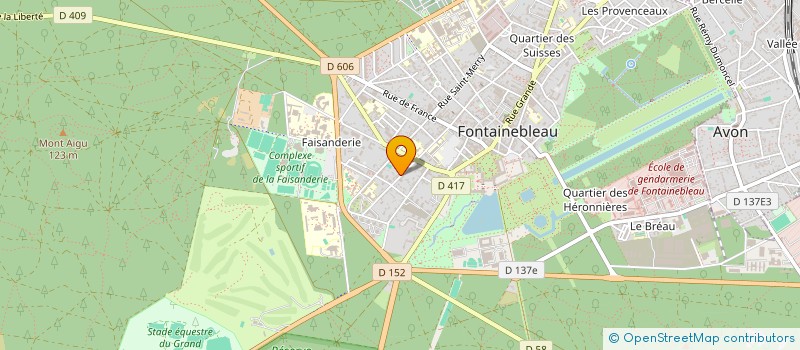 localisation de l'entreprise QUOCLINE@ à FONTAINEBLEAU