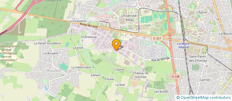 localisation de l'entreprise QUODAO  LE MANS