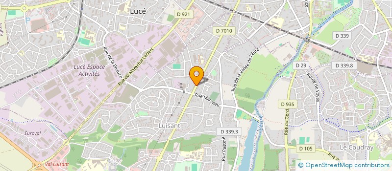 localisation de l'entreprise QUOI D'NEUF à LUISANT