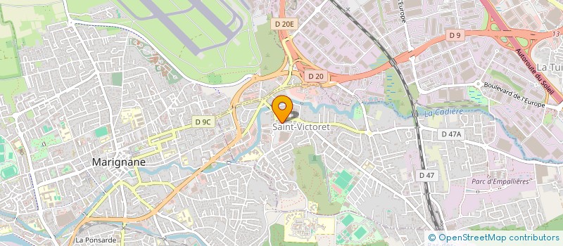 localisation de l'entreprise QUOI DE 9  SAINT-VICTORET