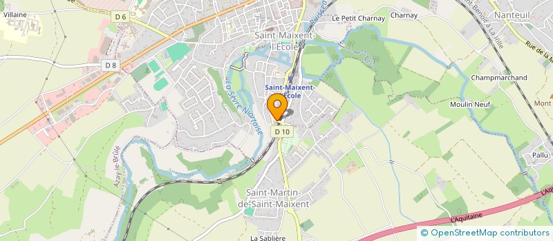 localisation de l'entreprise QUOI DE NEUF  SAINT-MAIXENT-L'ECOLE