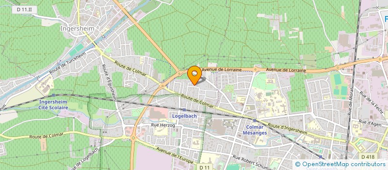 localisation de l'entreprise QUOI DE NEUF  INGERSHEIM