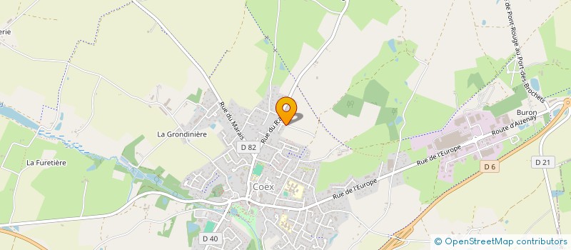 localisation de l'entreprise QUOI DE NEUF DANS VOTRE VILLE  COEX