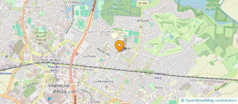 localisation de l'entreprise QUOI DE NEUF DOCTEUR à VILLENEUVE-D'ASCQ