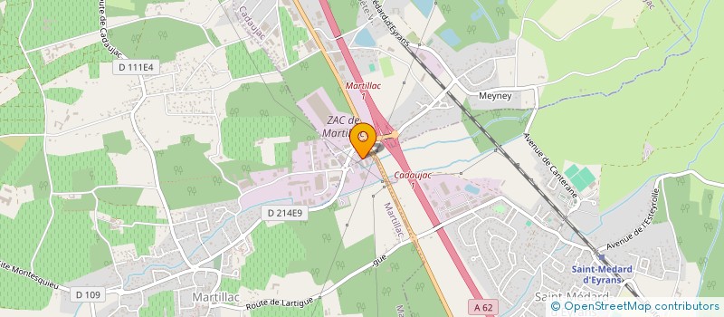 localisation de l'entreprise QUOI KE  MARTILLAC