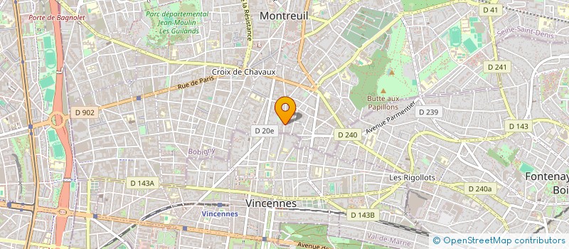 localisation de l'entreprise QUOIQUE à MONTREUIL