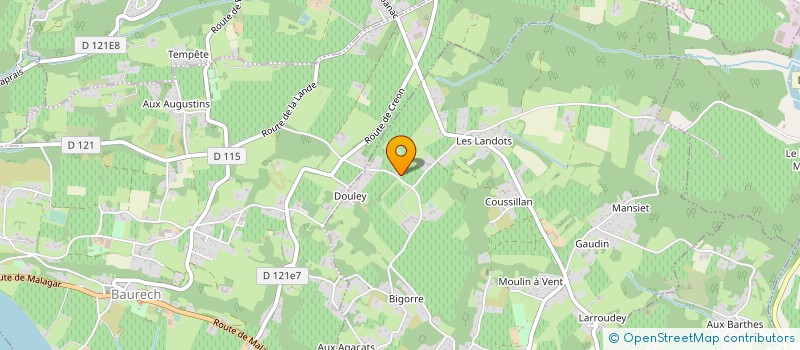 localisation de l'entreprise QUORIFAT  TABANAC