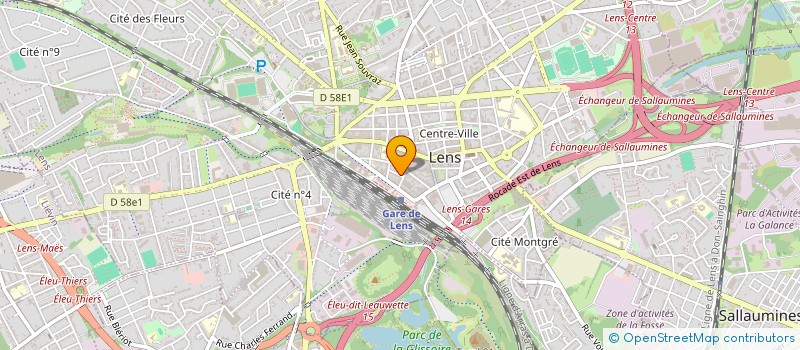 localisation de l'entreprise QUORNIX à LENS
