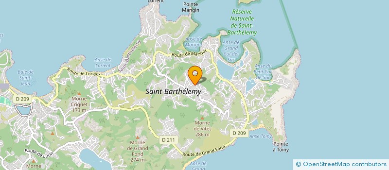 localisation de l'entreprise QUORUM  SAINT-BARTHELEMY
