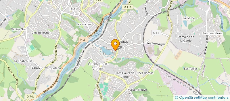 localisation de l'entreprise QUORUM COIFFEUR à CONDAT-SUR-VIENNE
