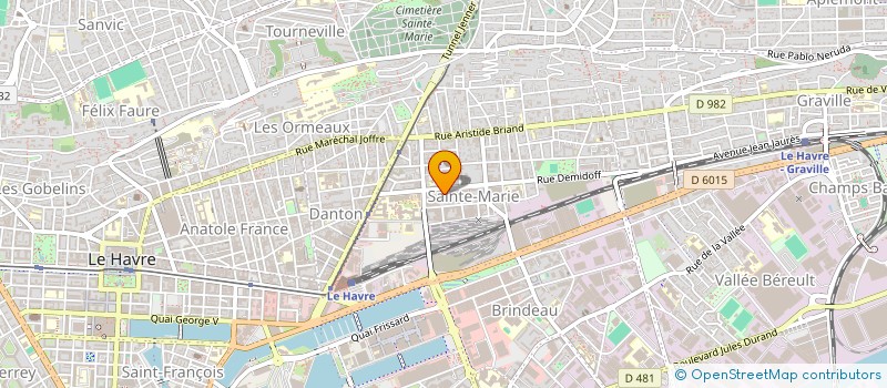 localisation de l'entreprise QUORUM IMMO à LE HAVRE