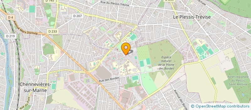 localisation de l'entreprise QUORUM SERVICES à CHENNEVIERES-SUR-MARNE