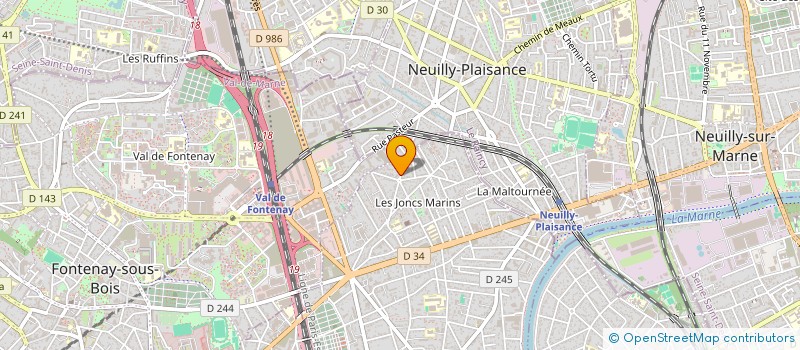 localisation de l'entreprise QUOTIDIO, MIEUX VIVRE AU QUOTIDIEN  LE PERREUX-SUR-MARNE