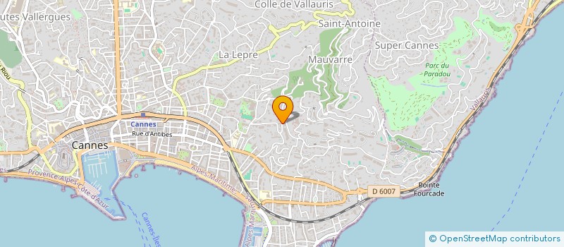 localisation de l'entreprise QUOVAI STOCK à CANNES