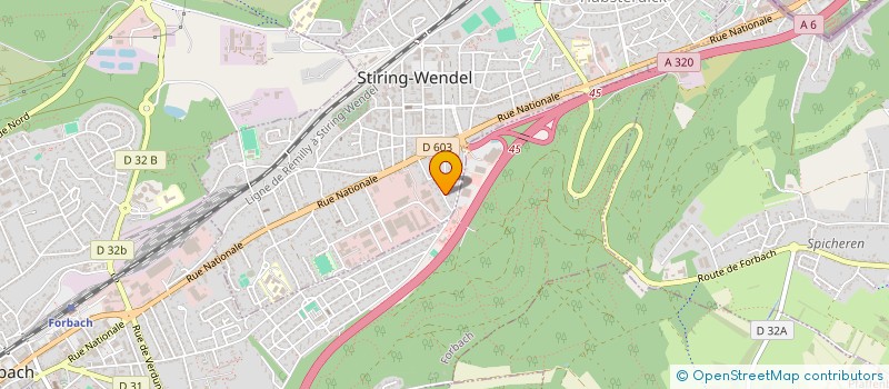 localisation de l'entreprise QUOVERTAS  STIRING-WENDEL