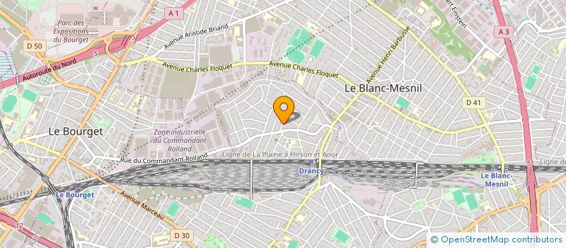 localisation de l'entreprise QURBAN à DRANCY