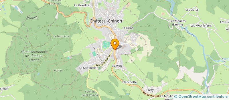 localisation de l'entreprise QURBANE à CHATEAU-CHINON (VILLE)