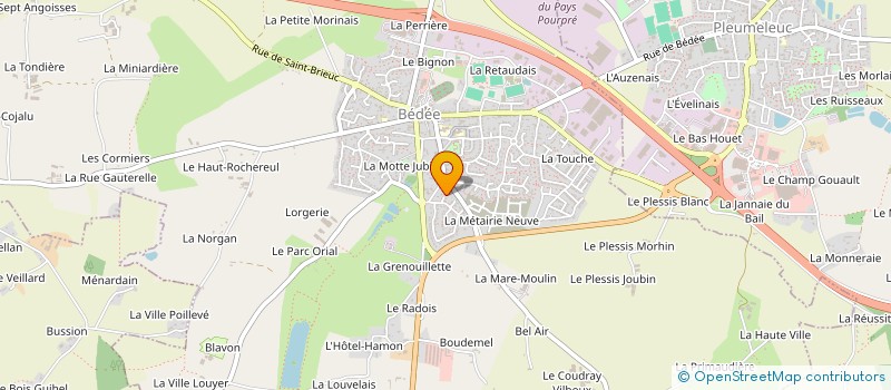 localisation de l'entreprise QV BREIZH EDITION  BEDEE