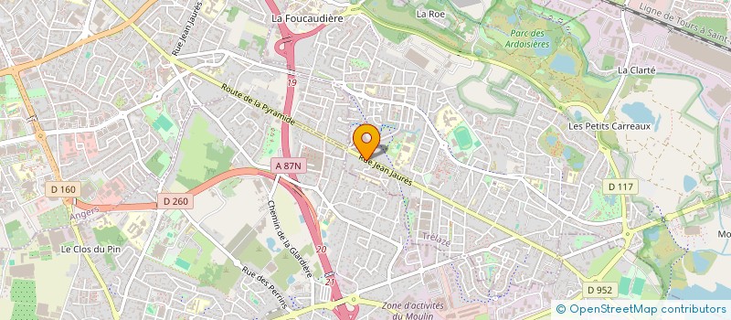 localisation de l'entreprise QVF IMMO  TRELAZE