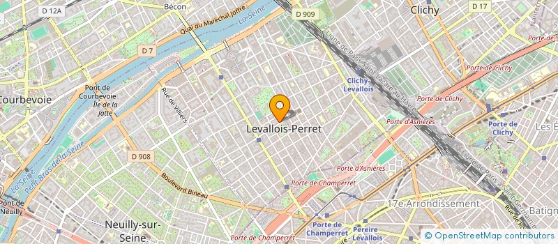 localisation de l'entreprise QVG STUDIO à LEVALLOIS-PERRET