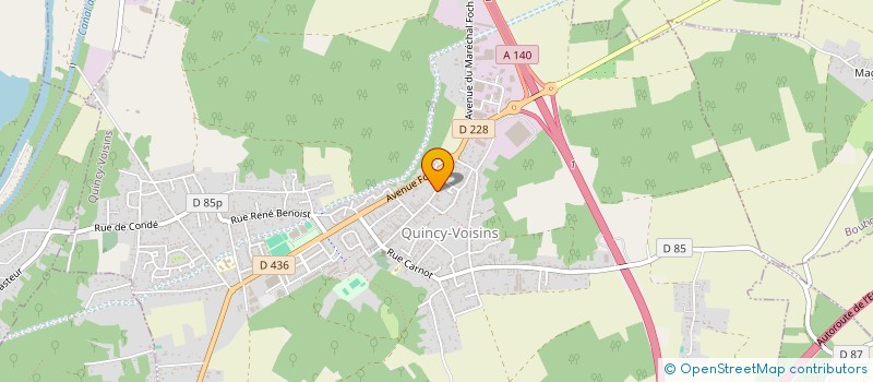 localisation de l'entreprise QVN  QUINCY-VOISINS