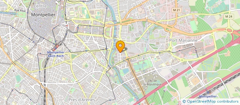 localisation de l'entreprise QVP à MONTPELLIER