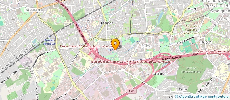 localisation de l'entreprise QW HOSTING INTERNATIONAL  PESSAC