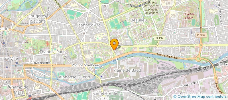 localisation de l'entreprise QWALLYS à RENNES