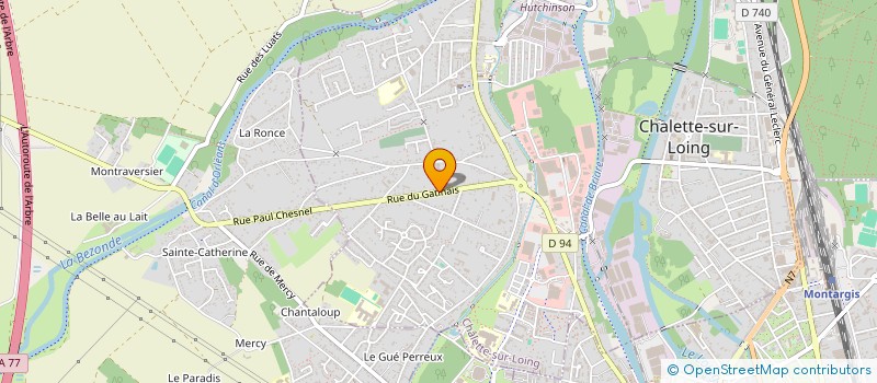 localisation de l'entreprise QWAN-KI-DO PANNES à CHALETTE-SUR-LOING