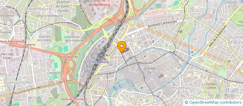 localisation de l'entreprise QWESTA à STRASBOURG