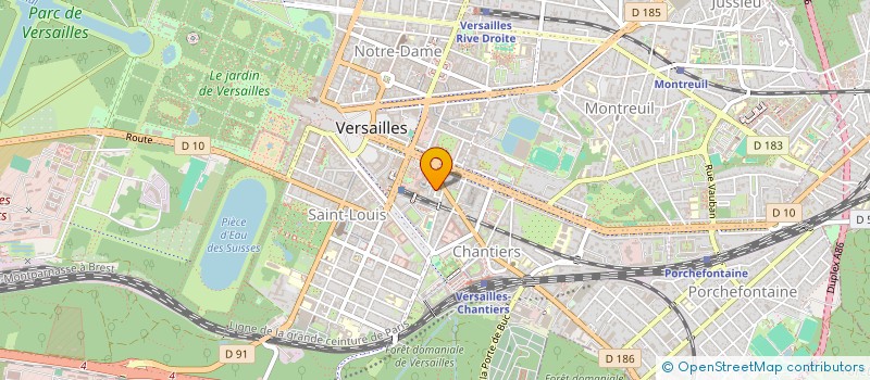 localisation de l'entreprise QXN à VERSAILLES