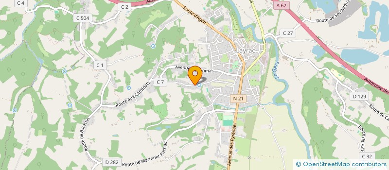 localisation de l'entreprise QZ IMMO AGEN  LAYRAC