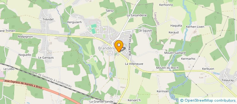 localisation de l'entreprise R-1 à BRANDERION