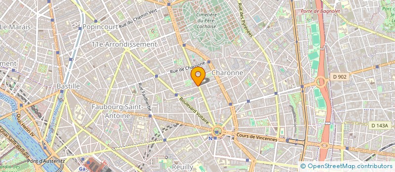 localisation de l'entreprise R+2  PARIS