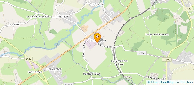 localisation de l'entreprise R.2.B.  SIDEVILLE