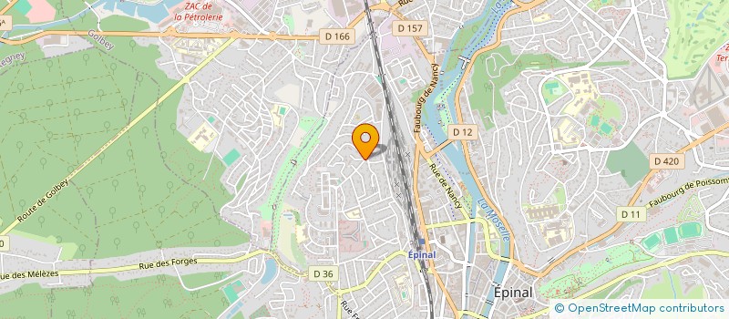 localisation de l'entreprise R 2 E à EPINAL