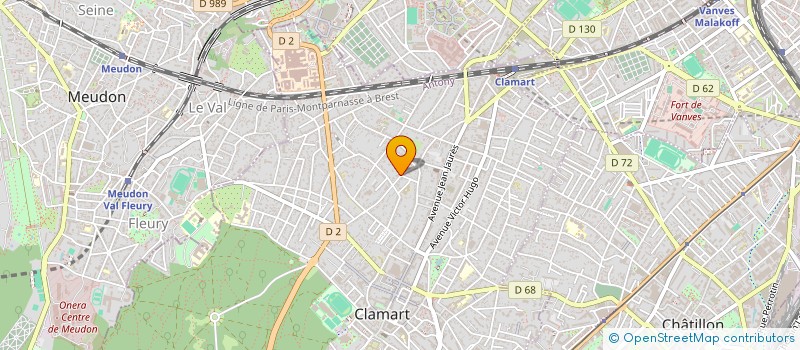 localisation de l'entreprise R à CLAMART