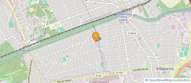 localisation de l'entreprise R-A AUTO SERVICES  TREMBLAY-EN-FRANCE