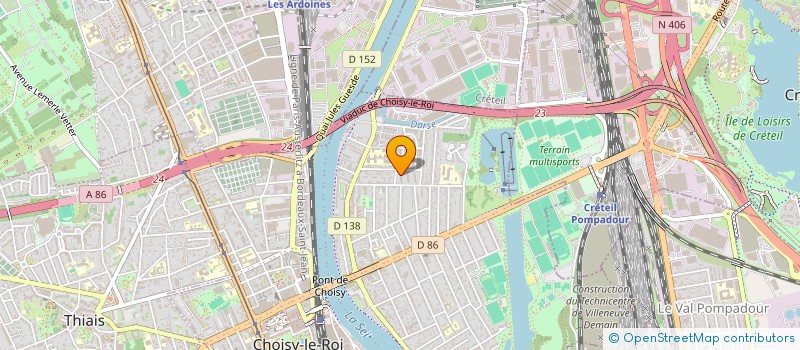 localisation de l'entreprise R.A.C. E.G.F. GAZELRETRO à CHOISY-LE-ROI