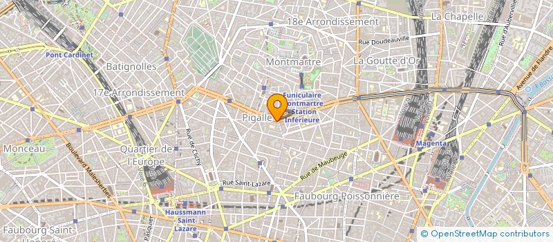 localisation de l'entreprise R.A.C.P.  PARIS