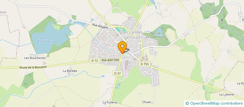 localisation de l'entreprise R&A CONCEPT  LES LANDES-GENUSSON