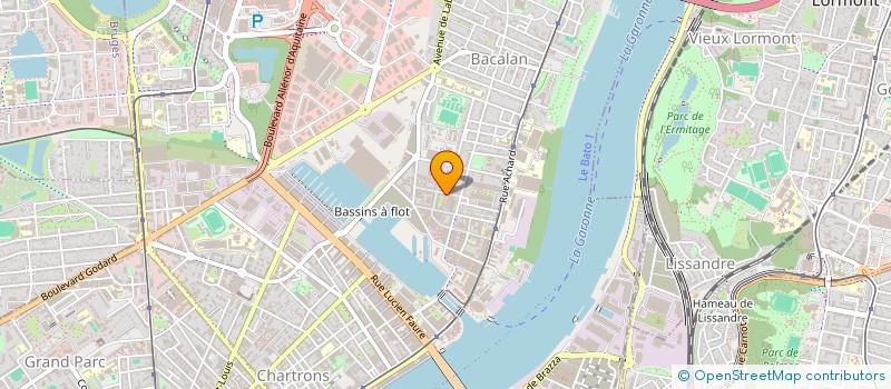 localisation de l'entreprise R.A.D.A.R (RESEAU ASSOCIATIF DES ARTS DE RUE)  BORDEAUX