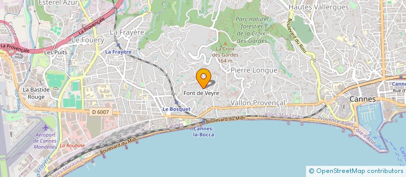 localisation de l'entreprise R A D E C à CANNES