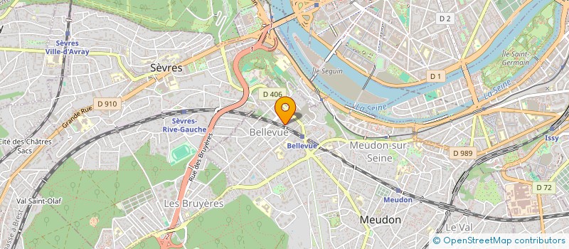 localisation de l'entreprise R.A.D. INVEST  MEUDON