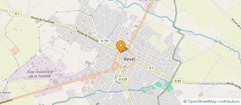 localisation de l'entreprise R.A.D.S.  REVEL