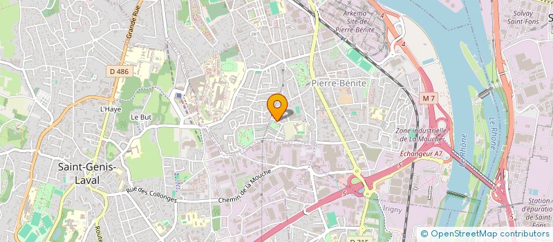 localisation de l'entreprise R.A.F  OULLINS-PIERRE-BENITE