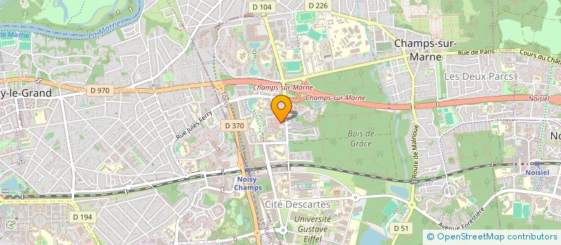 localisation de l'entreprise R.A.F.Z. IMMOBILIER  CHAMPS-SUR-MARNE