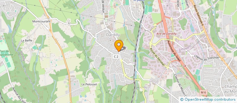 localisation de l'entreprise R.A INVEST  DARDILLY