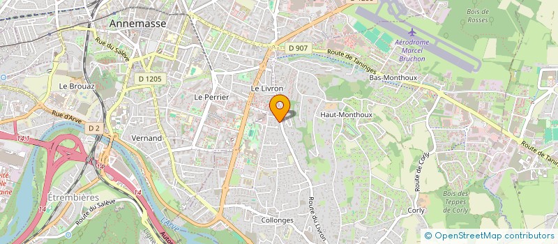 localisation de l'entreprise R.A. INVEST  VETRAZ-MONTHOUX