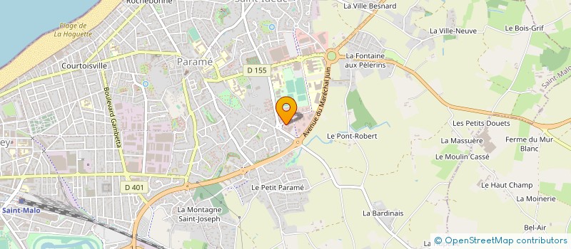 localisation de l'entreprise R.A. INVESTISSEMENTS  SAINT-MALO